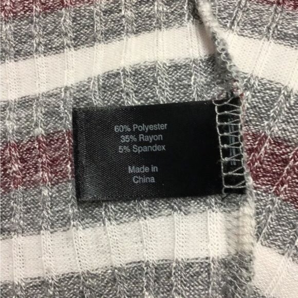 Lane Bryant Women’s Short Sleeve V Neck Stripe Sweater Tunic, size 22/24 - Picture 6 of 7